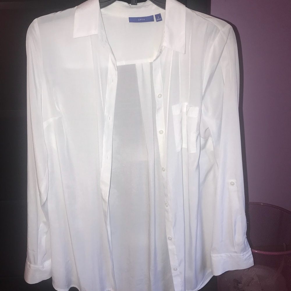 White Longsleeve Button Up